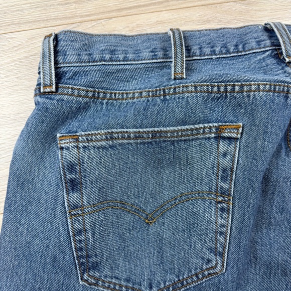 Levi's 501 Mens Jeans Blue Button Fly Straight Leg W38 L34 00501 0193 - Picture 10 of 11